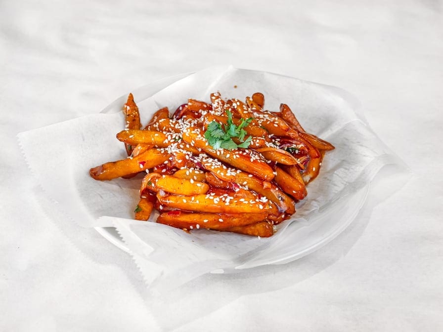 HONEY CHILI POTATO.