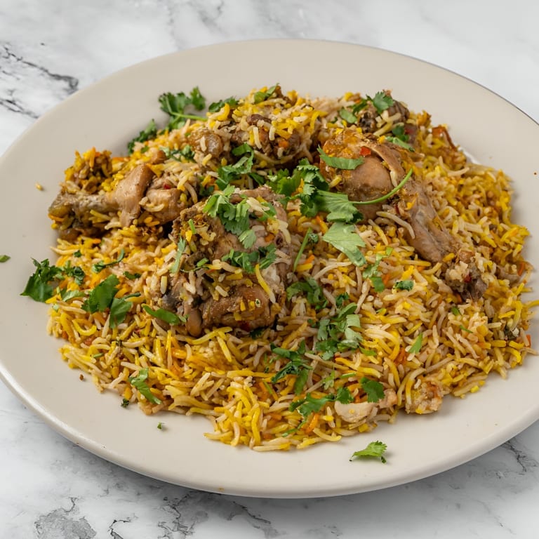Savory Chicken Biryani 🍗 Packed with Bold Flavors