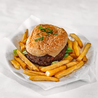 DOUBLE TIKKI BURGER & FRIES