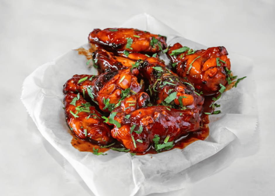 CHICKEN BBQ WINGS TANDOORI (6 Pcs).