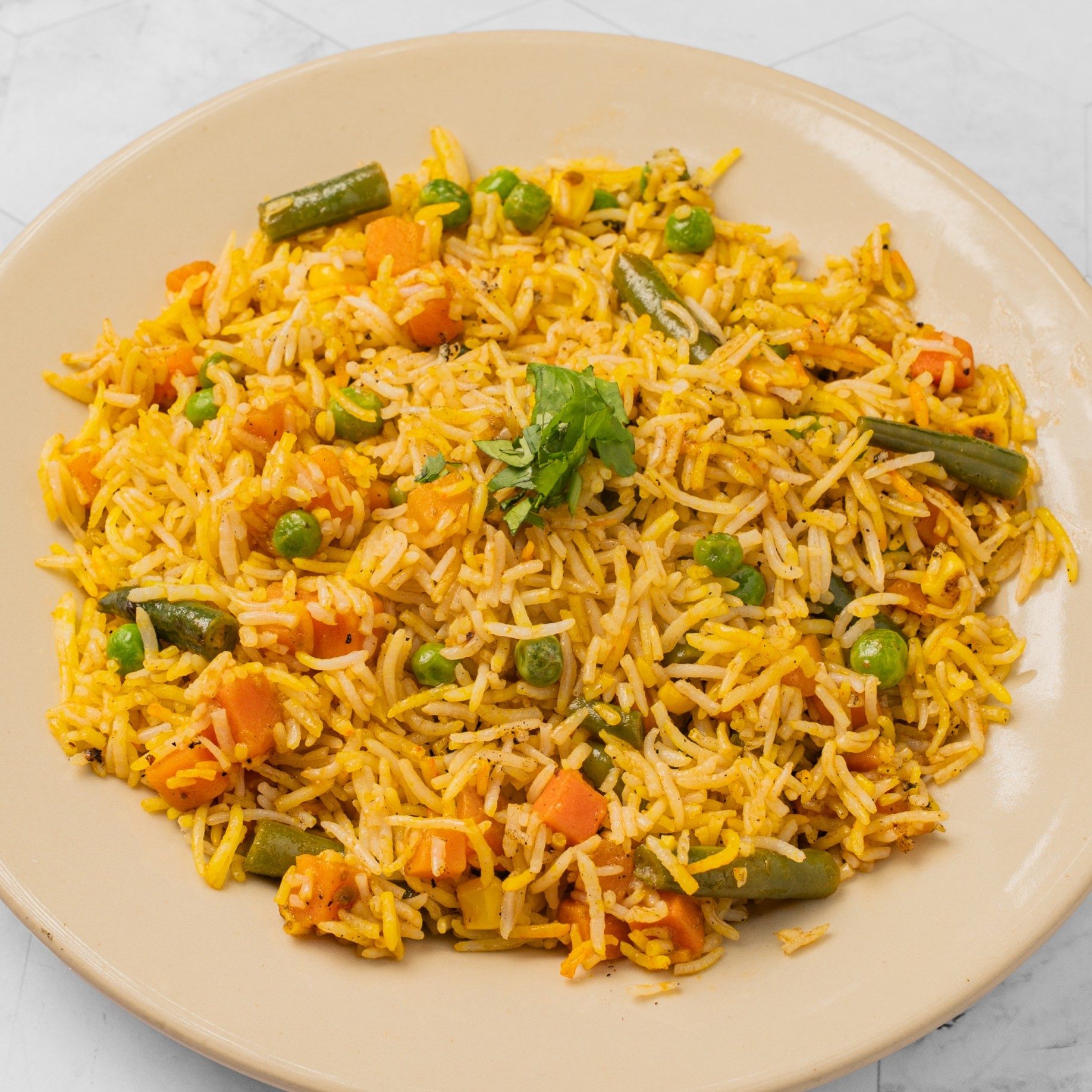 VEGETABLE BIRYANI.