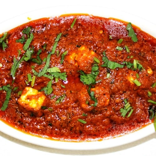 KADAI PANEER W/White Rice.