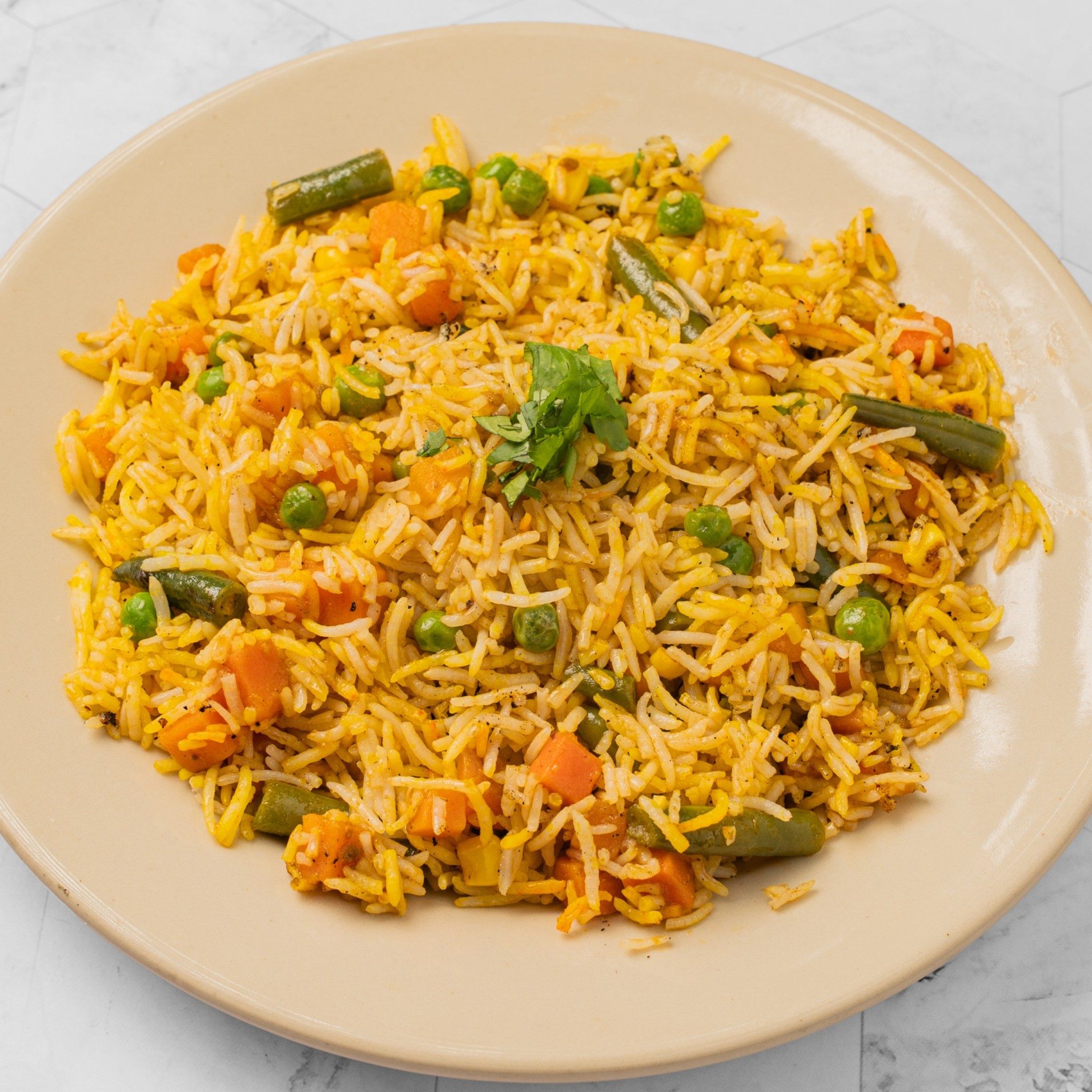 VEGETABLE FRIED RICE.